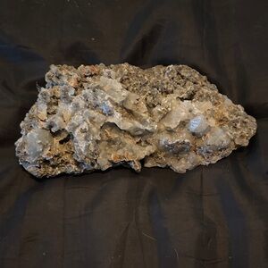 Natural Crystal Geode Rock 7” x 3” weighs approximately 3 pounds.